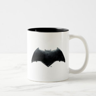 Justice League Metallisk Batman-symbol Två-Tonad Mugg