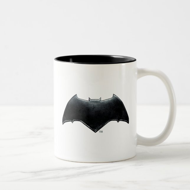 Justice League | Metallisk Batman-symbol Två-Tonad Mugg (Höger)