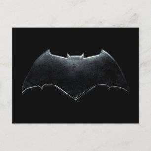 Justice League   Metallisk Batman-symbol Vykort