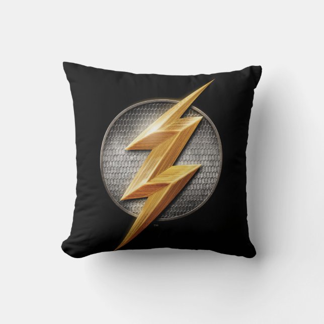 Justice League | Metallisk boltsymbol i Flash Kudde (Framsida)