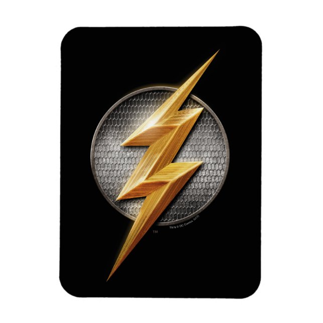 Justice League | Metallisk boltsymbol i Flash Magnet (Vertikal)