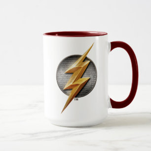 Justice League Metallisk boltsymbol i Flash Mugg
