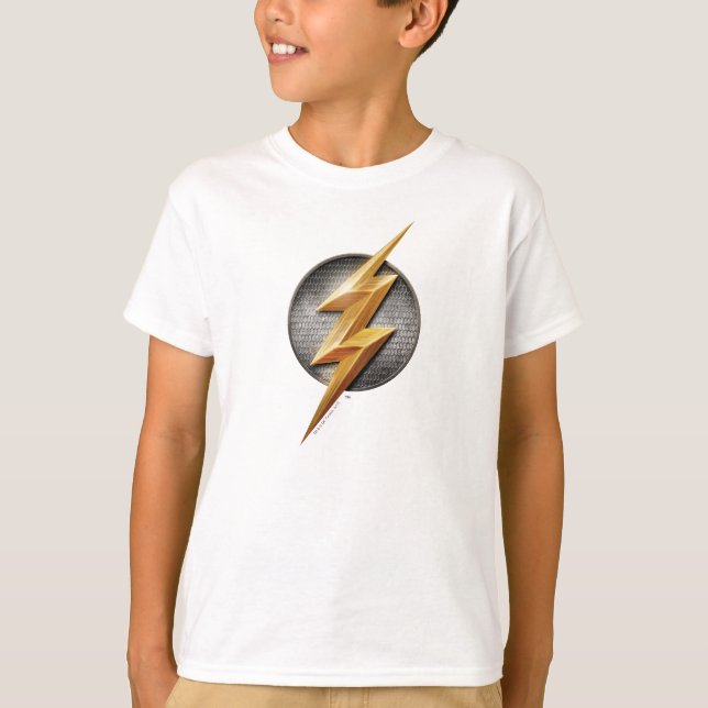 Justice League | Metallisk boltsymbol i Flash T Shirt (Framsida)
