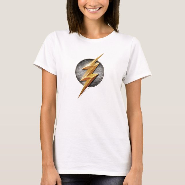 Justice League | Metallisk boltsymbol i Flash Tee (Framsida)