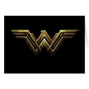 Justice League Metallisk kvinnosymbol Hälsningskort