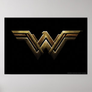 Justice League Metallisk kvinnosymbol Poster