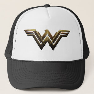 Justice League Metallisk kvinnosymbol Truckerkeps
