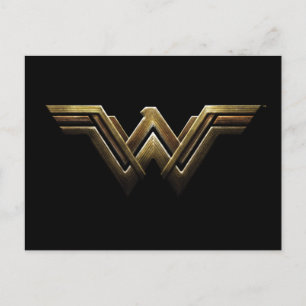 Justice League Metallisk kvinnosymbol Vykort