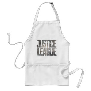 Justice League Metallisk Logotyp för Rättsligt f Förkläde
