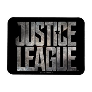 Justice League Metallisk Logotyp för Rättsligt f Magnet