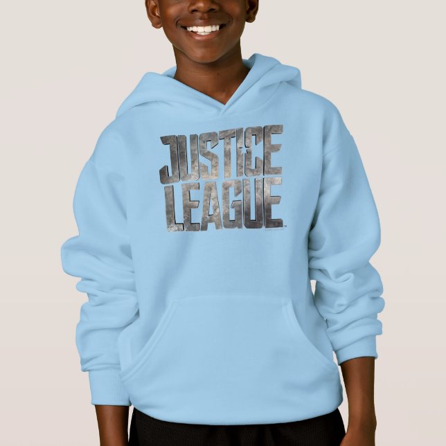 Justice League | Metallisk Logotyp för Rättsligt f Tröja (Framsida)