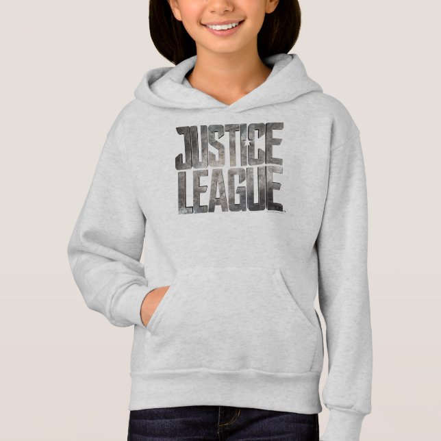 Justice League | Metallisk Logotyp för Rättsligt f Tröja (Framsida)