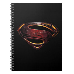 Justice League Metallisk supermanssymbol Anteckningsbok Med Spiral