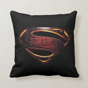 Justice League Metallisk supermanssymbol Kudde