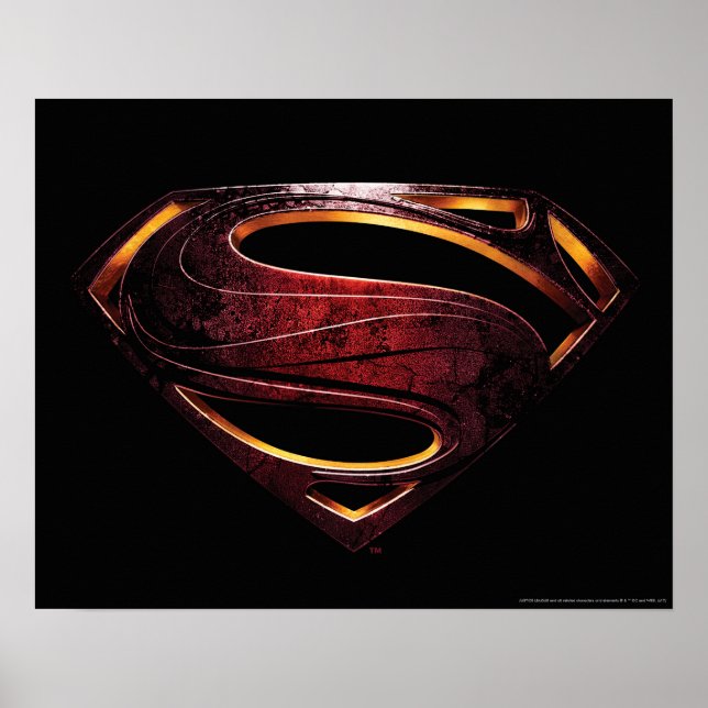Justice League | Metallisk supermanssymbol Poster (Framsidan)