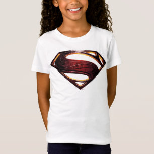 Justice League   Metallisk supermanssymbol Tee Shirt