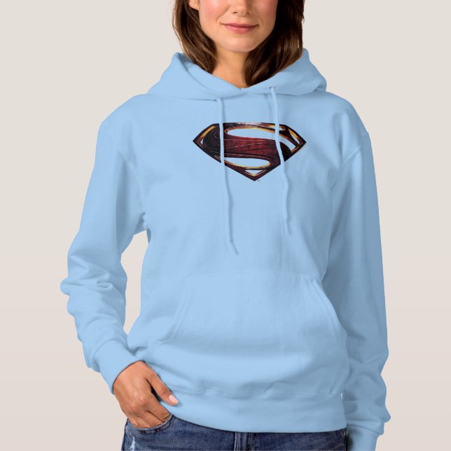 Justice League | Metallisk supermanssymbol Tee Shirt (Framsida)