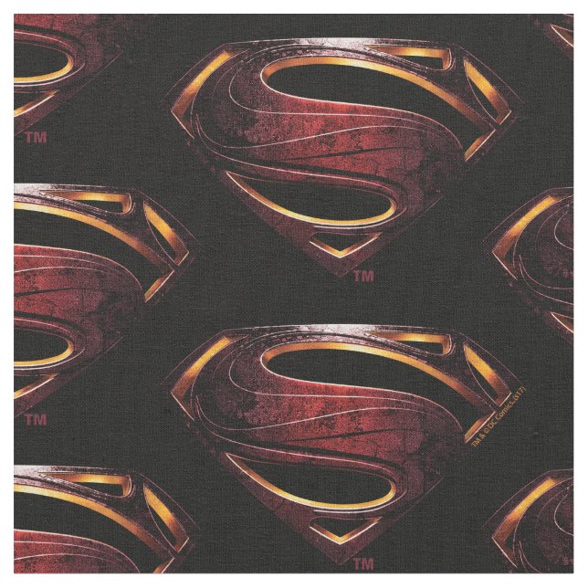 Justice League | Metallisk supermanssymbol Tyg (Närbild)