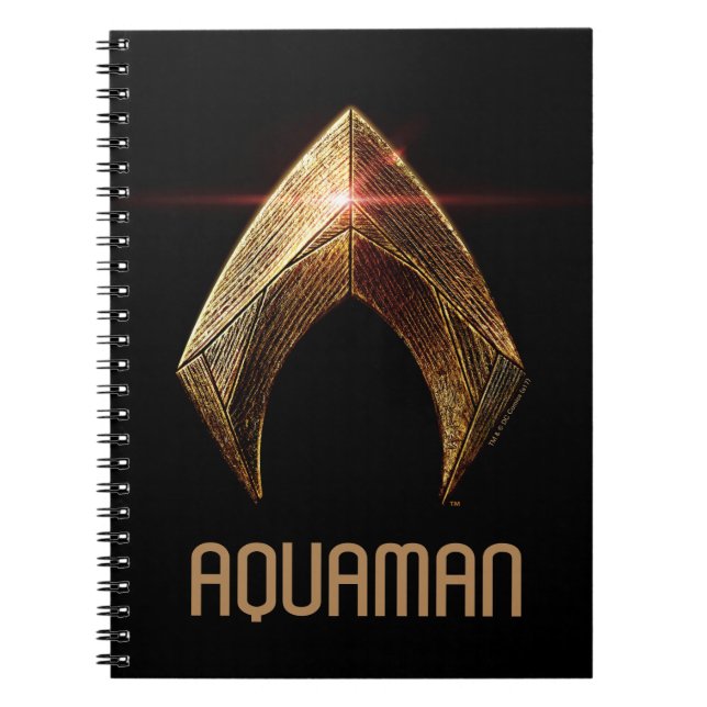 Justice League | Metallisk vattensymbol Anteckningsbok (Framsidan)
