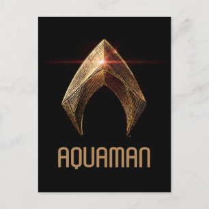 Justice League   Metallisk vattensymbol Vykort