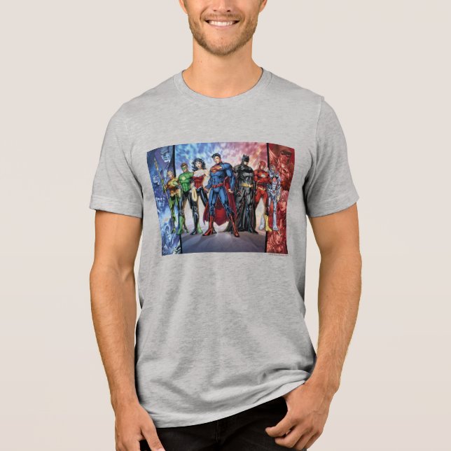 Justice League | Ny 52 Justice League Line Up T-shirt (Framsida)