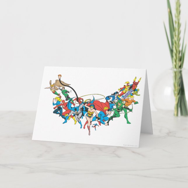 Justice League of America Group 2 Kort (Framsida)