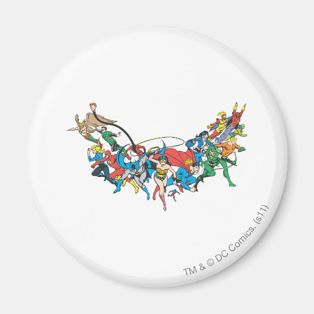 Justice League of America Group 2 Magnet (Framsidan)