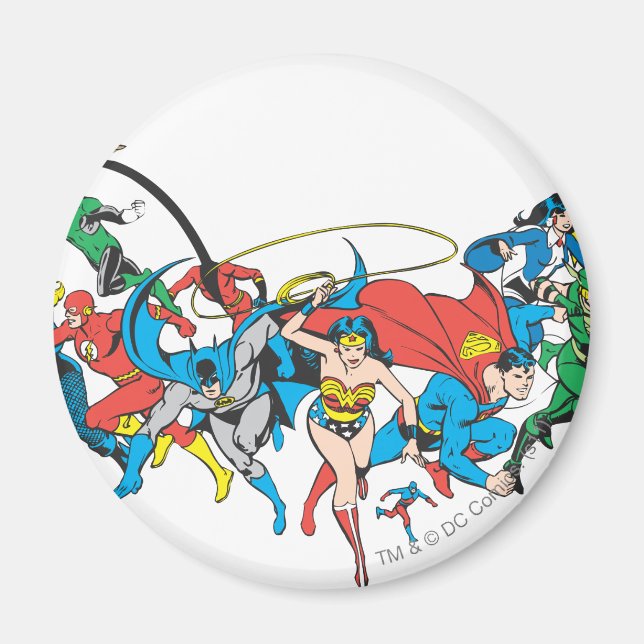 Justice League of America Group 2 Magnet (Framsidan)
