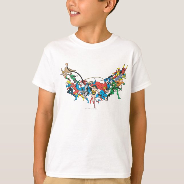 Justice League of America Group 2 T-shirt (Framsida)