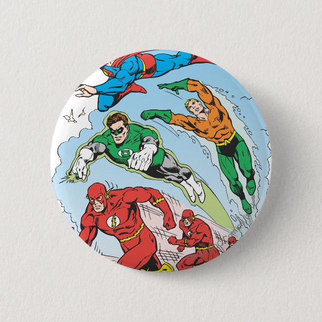 Justice League of America Group 3 Knapp (Framsida)