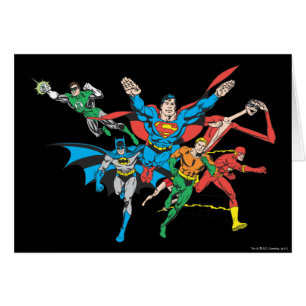 Justice League of America Group 4 Hälsningskort