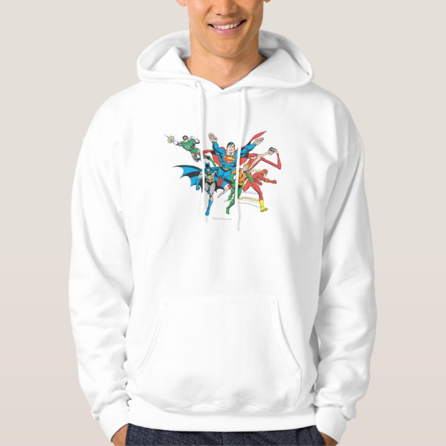 Justice League of America Group 4 Hoodie (Framsida)
