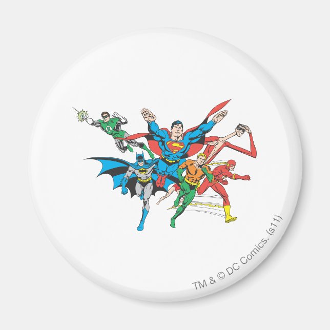 Justice League of America Group 4 Magnet (Framsidan)