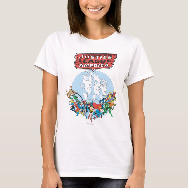 Justice League of America Group T Shirt (Framsida)