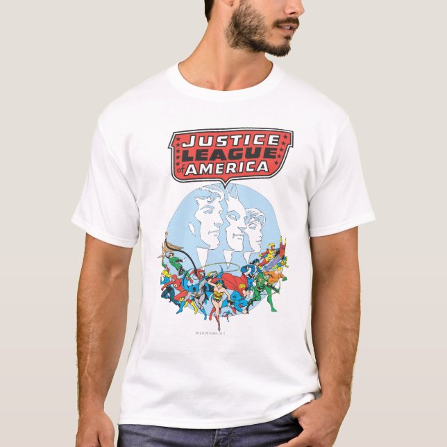 Justice League of America Group T Shirt (Framsida)