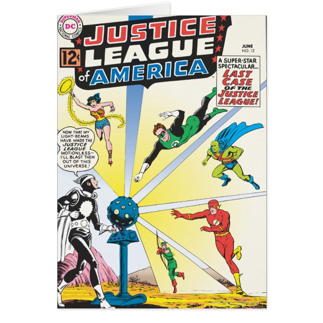 Justice League of America Issue #12 - June Hälsningskort (Framsidan)