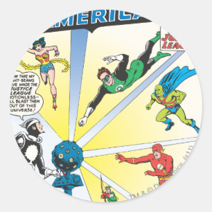 Justice League of America Issue #12 - June Runt Klistermärke