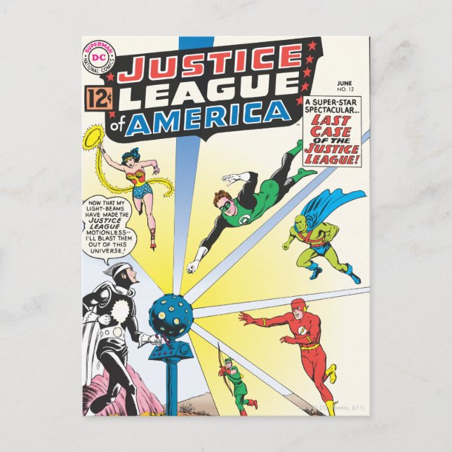 Justice League of America Issue #12 - June Vykort (Framsida)