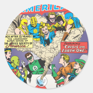 Justice League of America Issue #21 - Aug Runt Klistermärke