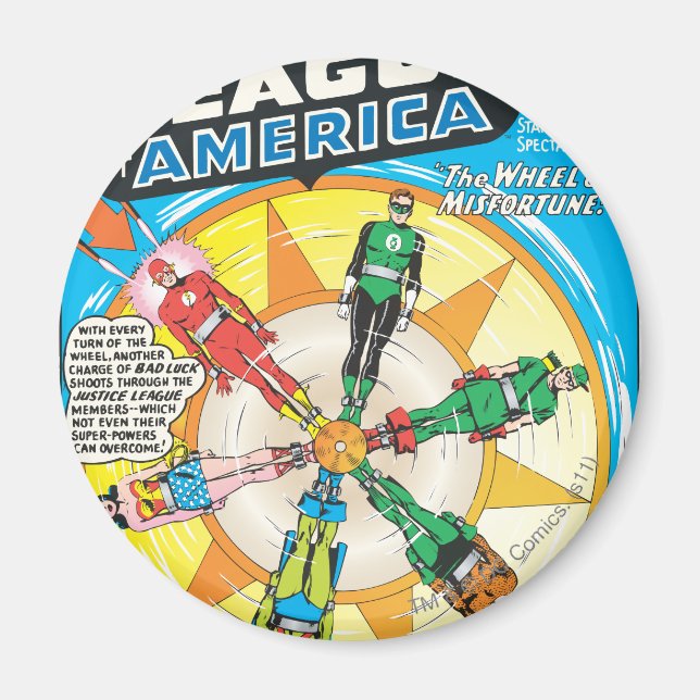 Justice League of America Issue #6 - Sept Magnet (Framsidan)