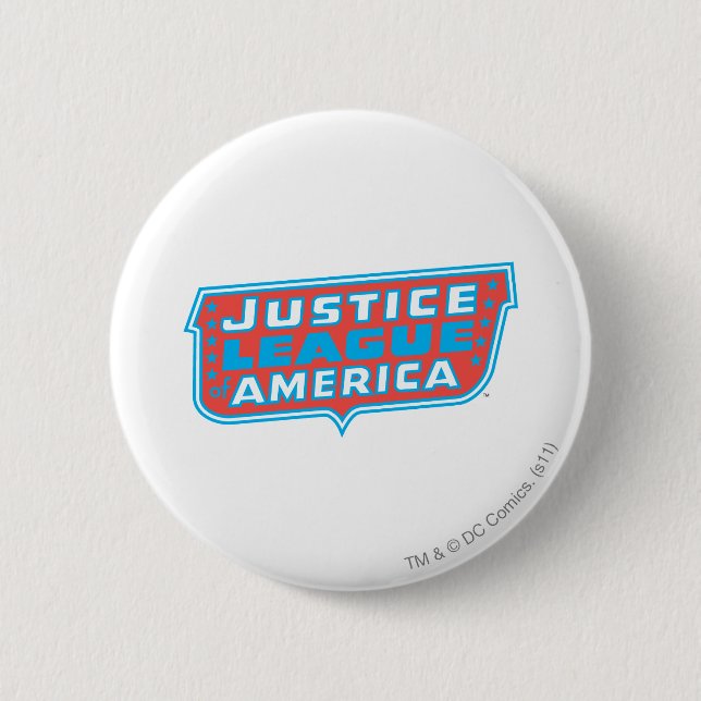 Justice League of America Logotyp Knapp (Framsida)