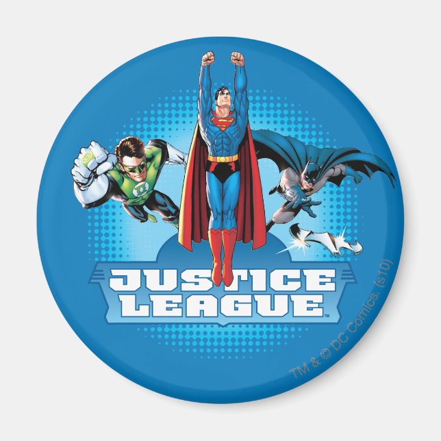Justice League Power Trio Magnet (Framsidan)