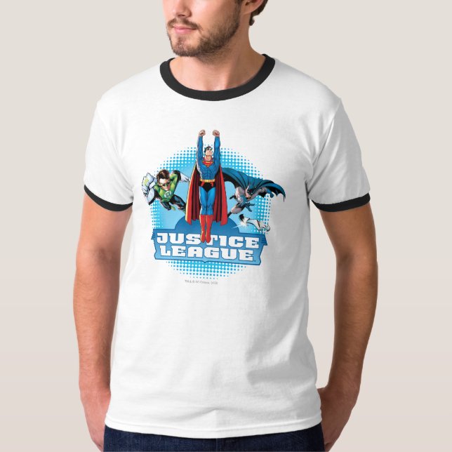 Justice League Power Trio Tee Shirt (Framsida)