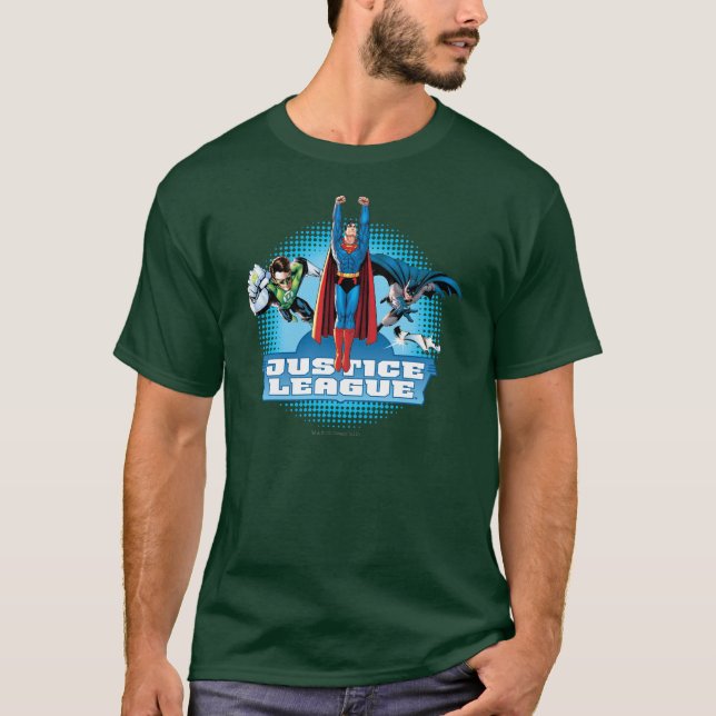 Justice League Power Trio Tee Shirt (Framsida)