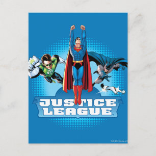 Justice League Power Trio Vykort