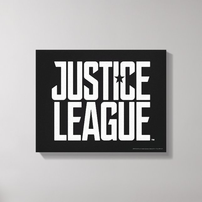 Justice League | Rättslig Logotyp Canvastryck (Framsida)