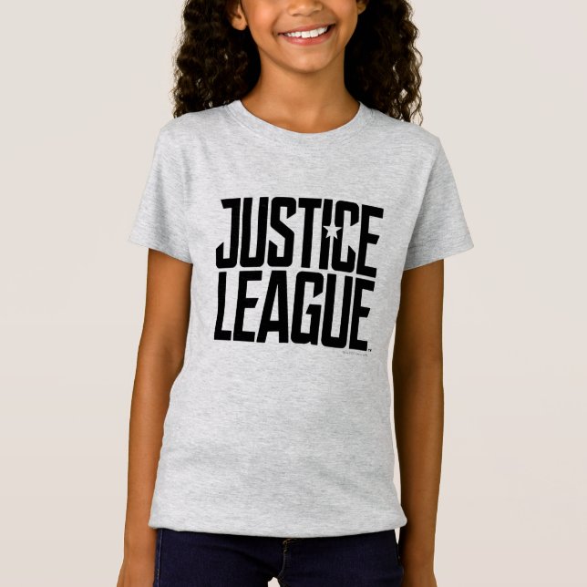 Justice League | Rättslig Logotyp T Shirt (Framsida)