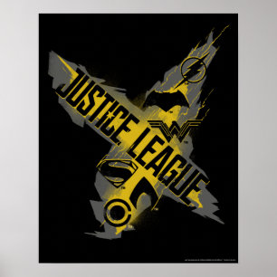 Justice League Rättsliga förbund och gruppsymbol Poster