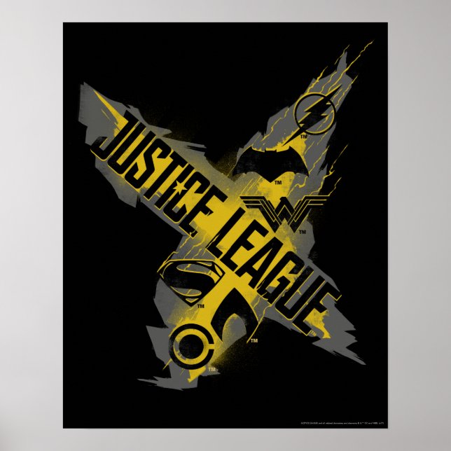 Justice League | Rättsliga förbund och gruppsymbol Poster (Framsidan)