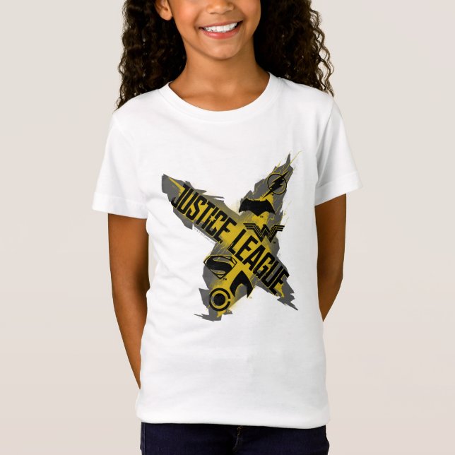 Justice League | Rättsliga förbund och gruppsymbol T Shirt (Framsida)